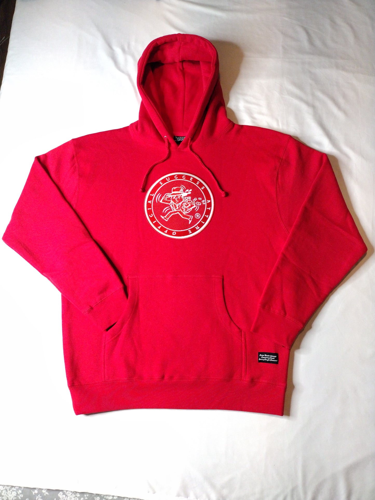Heavy Weighted Hoodie | Red Fleece Hoodie | Officialsuccessattire