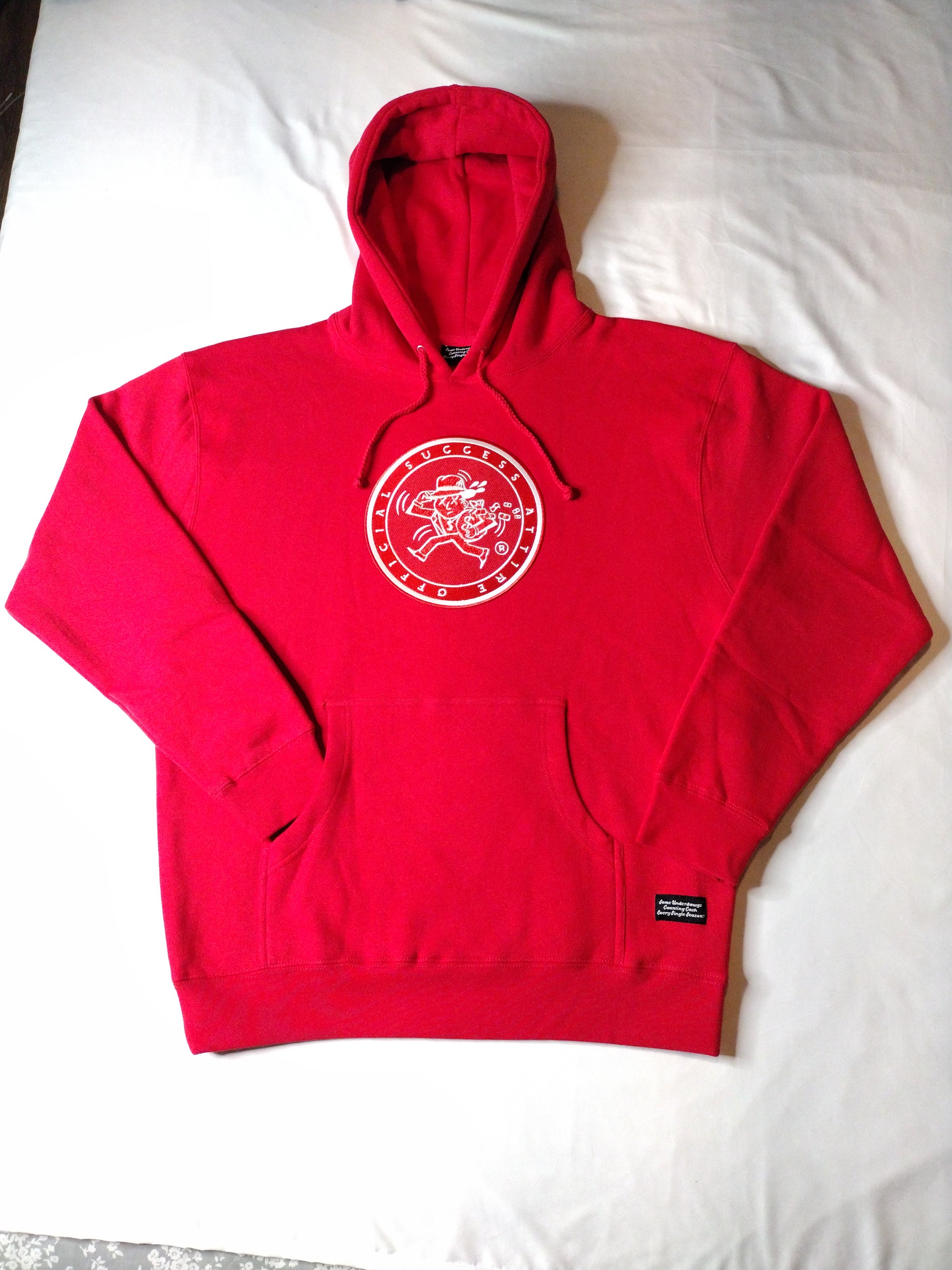Heavy Weighted Hoodie | Red Fleece Hoodie | Officialsuccessattire
