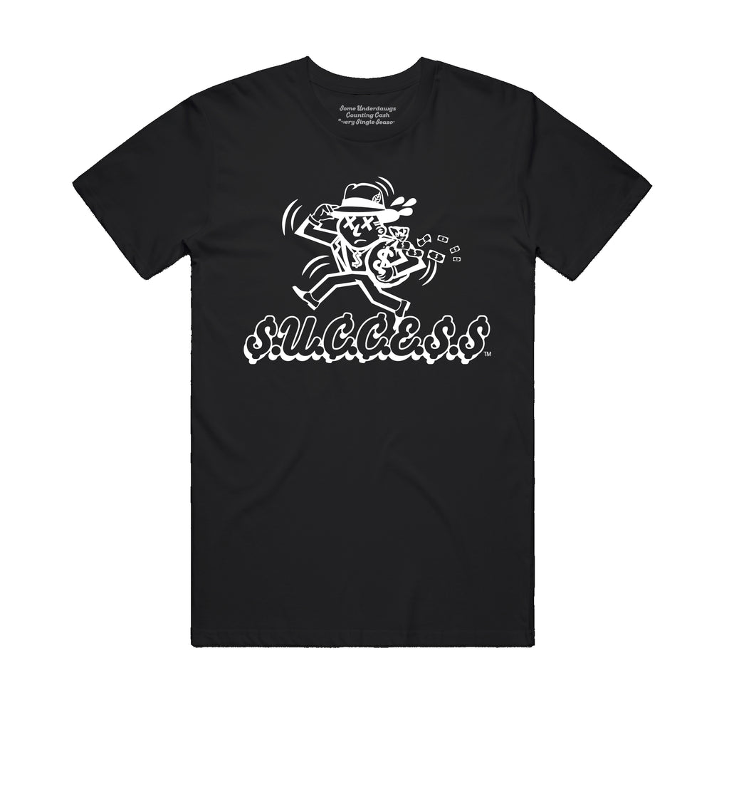 $.U.₵.₵.Ɛ.$.$-T Shirt- White/Red Logo