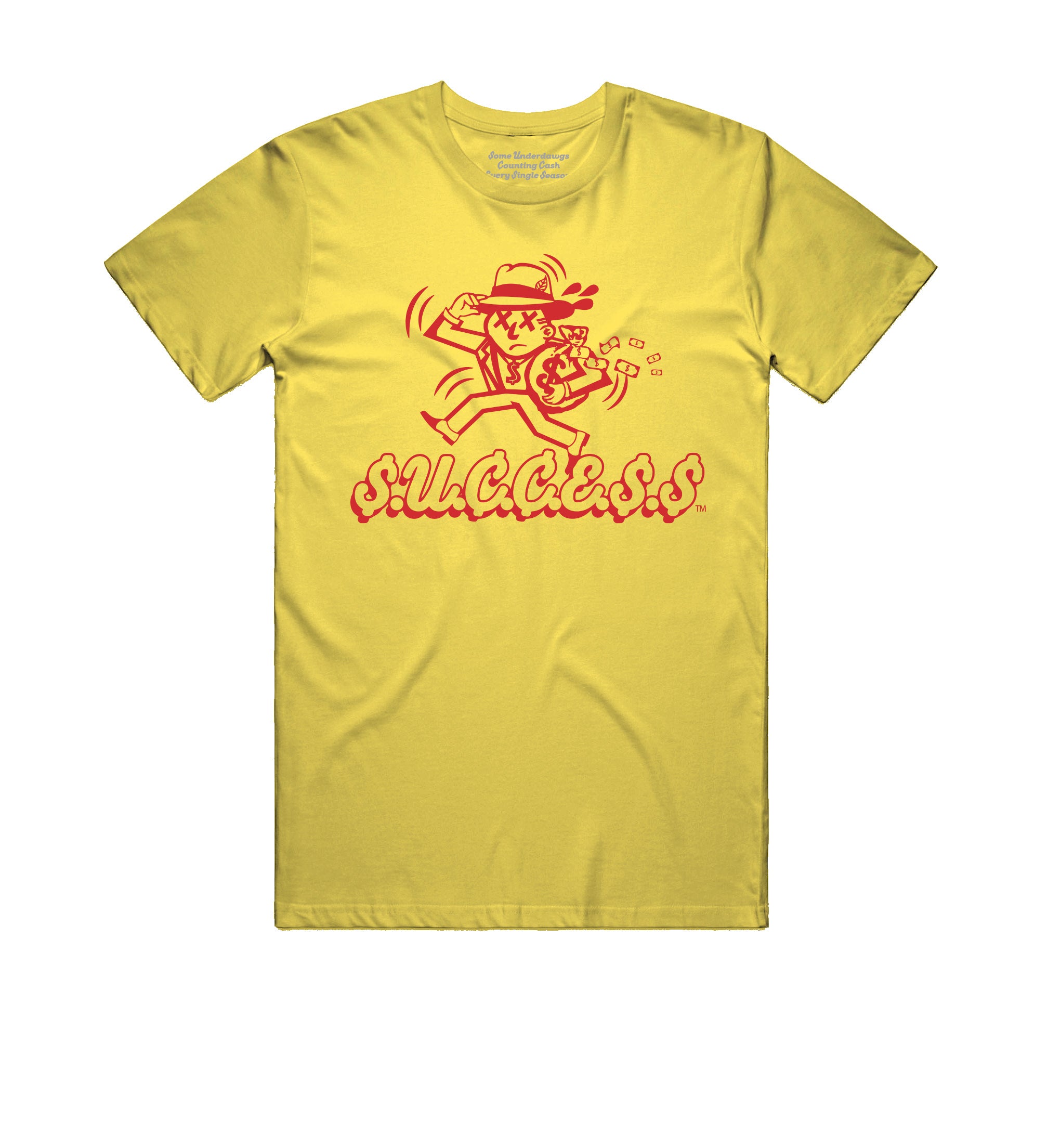$.U.₵.₵.Ɛ.$.$-T Shirt- White/Red Logo