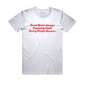 White Graphic Tee | White Cotton T-Shirt | Officialsuccessattire