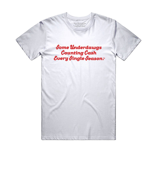 White Graphic Tee | White Cotton T-Shirt | Officialsuccessattire