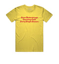Yellow Graphic T-Shirt | Yellow Cotton T-Shirt | Officialsuccessattire